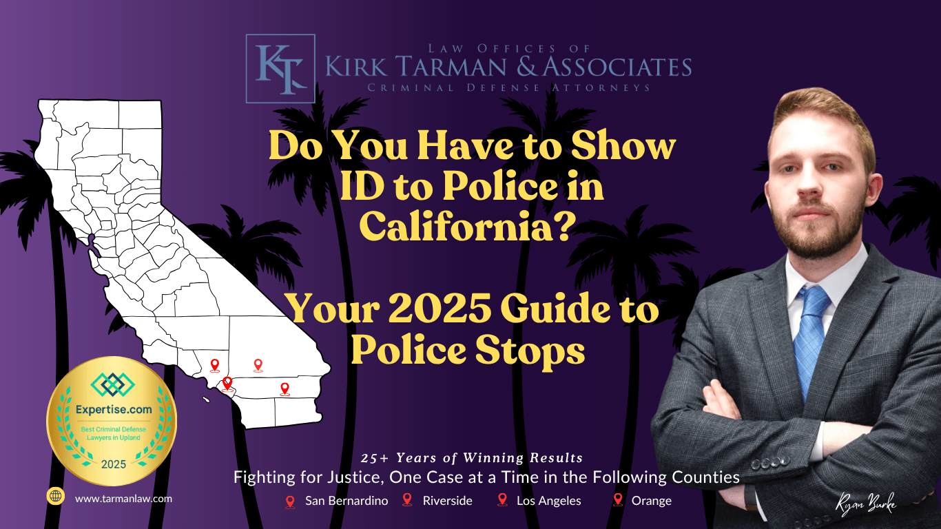 Female police officer interviewing suspect outside her police vehicle